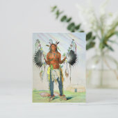 Carte Postale Mandan Medicine Man (Debout devant)
