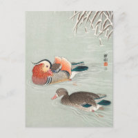 Mandarin Canards Peinture par Ohara Koson