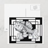 Carte postale Mandarin Fish de ZNDC Studio (Devant / Derrière)