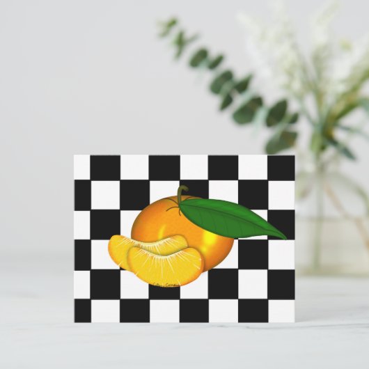 CARTE POSTALE MANDARINE SUR DAMES (Debout devant)