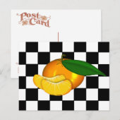 CARTE POSTALE MANDARINE SUR DAMES (Devant / Derrière)