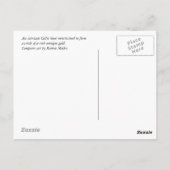 Carte Postale Mandella or (Dos)