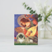 Carte Postale Mandolin Angel - Pekingese 1b (Debout devant)