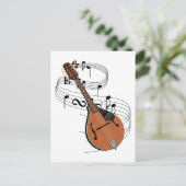 Carte Postale Mandoline (Debout devant)