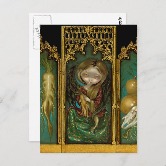 Carte postale "Mandragora Triptych" (Devant / Derrière)