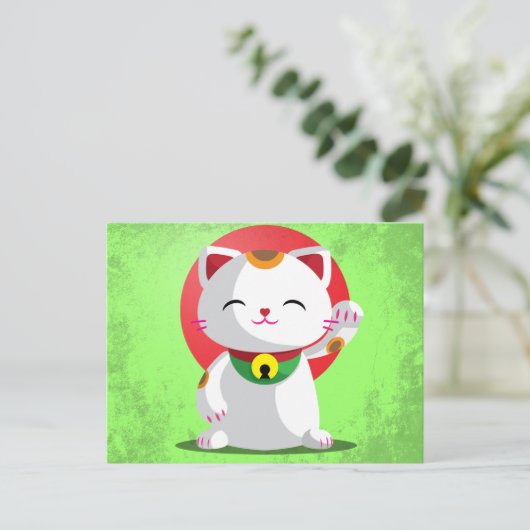 Carte Postale Maneki Neko (Debout devant)