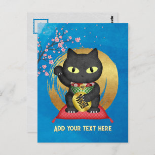 Carte Postale Maneki Neko Lucky Poilue