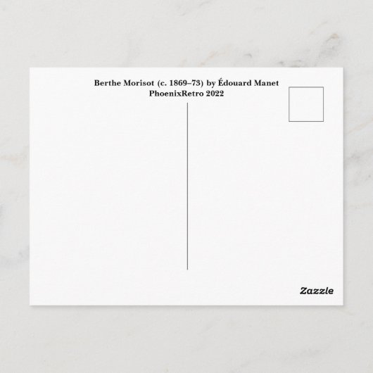 Carte Postale Manet (Dos)
