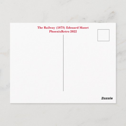 Carte Postale Manet (Dos)