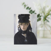 Carte Postale Manet - Berthe Morisot avec un bouquet de violette (Debout devant)