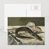 Carte Postale Manet | Eel et Red Mullet, 1864 (Devant / Derrière)
