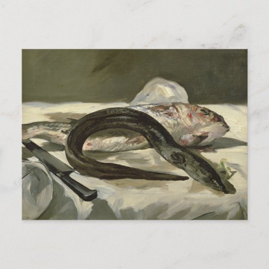 Carte Postale Manet | Eel et Red Mullet, 1864 (Devant)