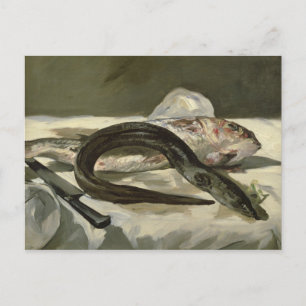 Carte Postale Manet   Eel et Red Mullet, 1864