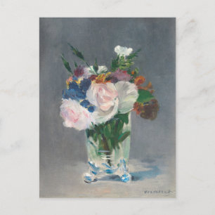 Carte Postale Manet   Flowers dans un vase crystal, c.1882