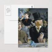 Carte Postale Manet : Le Café-Concert (Devant / Derrière)