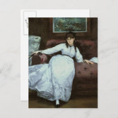 Carte Postale Manet | Le reste, portrait de Berthe Morisot (Devant / Derrière)