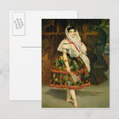 Carte Postale Manet | Lola de Valence, 1862 (Devant / Derrière)