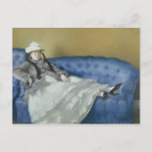 Carte Postale Manet | Madame Manet sur un canapé bleu, 1874 (Devant)
