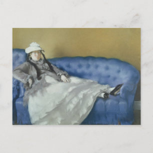 Carte Postale Manet   Madame Manet sur un canapé bleu, 1874