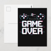 Carte Postale Manette de jeu vaporwave esthétique pour joueur (Devant / Derrière)