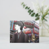 Carte Postale MANGA boy OSAKA (Debout devant)