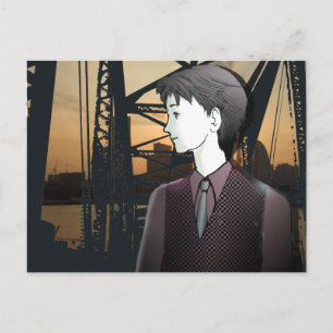 Carte Postale MANGA garçon YOKOHAMA