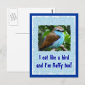 Carte Postale Mange comme un oiseau 2 (Devant / Derrière)