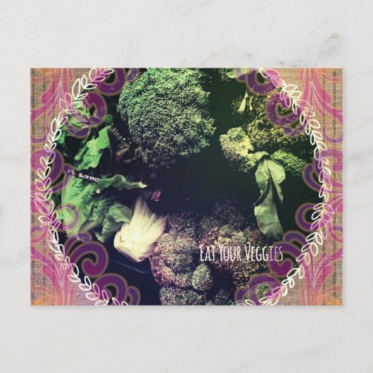 Carte Postale Mange tes Légumes (Devant)