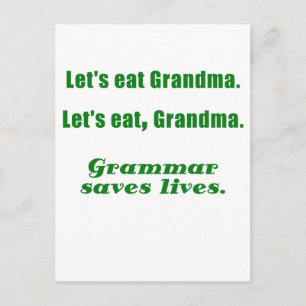 Carte Postale Mangeons Grandma Grammar Sauve des vies