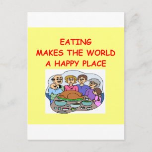 Carte Postale manger