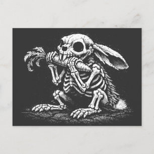 Carte Postale Manger des légumes – Lapin mort par BurnsInHell