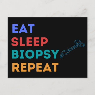 CARTE POSTALE MANGER DORMIR BIOPSIE RÉPÉTER - BIOPSIE
