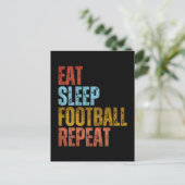CARTE POSTALE MANGER DORMIR FOOTBALL RÉPÉTER (Debout devant)