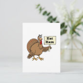 Carte Postale Manger du jambon (Debout devant)