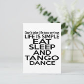 CARTE POSTALE MANGER DU TANGO DE SOMMEIL (Debout devant)