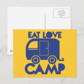 CARTE POSTALE MANGER LE CAMP D'AMOUR (Devant / Derrière)