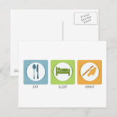 Carte Postale Manger Peinture de sommeil (Devant / Derrière)