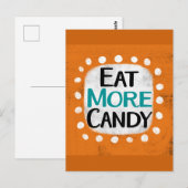 Carte postale Manger plus de bonbons (Devant / Derrière)