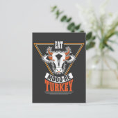 Carte Postale Manger Plus Turquie Thanksgiving Vache de vacances (Debout devant)