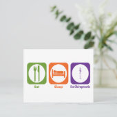 Carte Postale Manger Sleep Do Chiropractic (Debout devant)