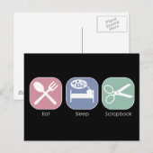 Carte Postale Manger Sleep Scrapbook (Devant / Derrière)