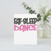 Carte Postale manger sommeil danse (Debout devant)