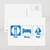 Carte Postale manger voile de sommeil (Devant / Derrière)
