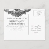 Carte Postale Mangez, buvez et soyez marié, soyez mon Invitation (Dos)