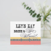 Carte Postale Mangez, buvez et soyez marié, soyez mon Invitation (Debout devant)