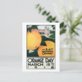 Carte Postale Mangez des oranges de CA le jour de l'orange (Debout devant)