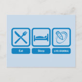 Carte Postale Mangez, dormez, LiveJournal (Devant)