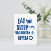 Carte Postale Mangez le Badminton (Debout devant)