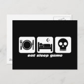Carte Postale Mangez le jeu du sommeil (Devant / Derrière)