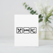 Carte Postale Mangez le Kitesurf (Debout devant)